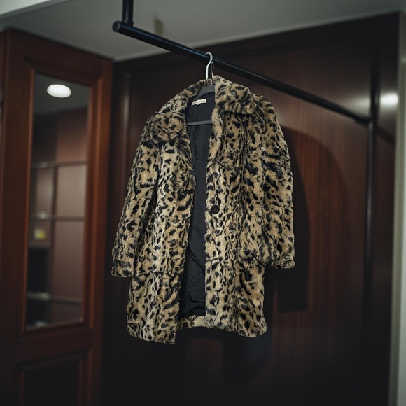 madison stone Jackets & Blazers - Madison Stone Leopard Coat size small